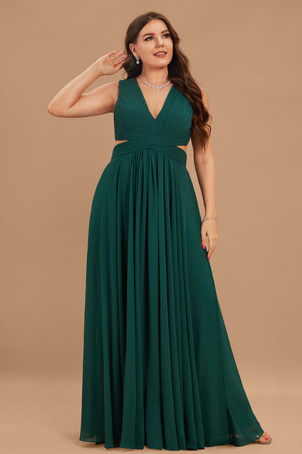 Robe Longue Vert Émeraude Dos Nu - gallery 6