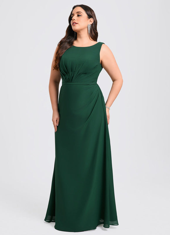 Robe Élégante Vert Foncé Fluide - gallery 8