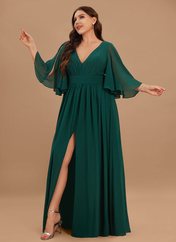 Robe Fluide Vert Émeraude Élégante - gallery 8