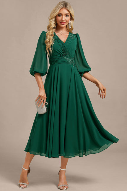 Robe De Soirée Longue Verte