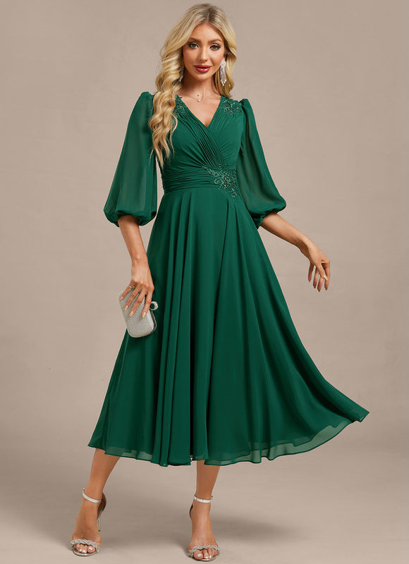 Robe De Soirée Longue Verte
