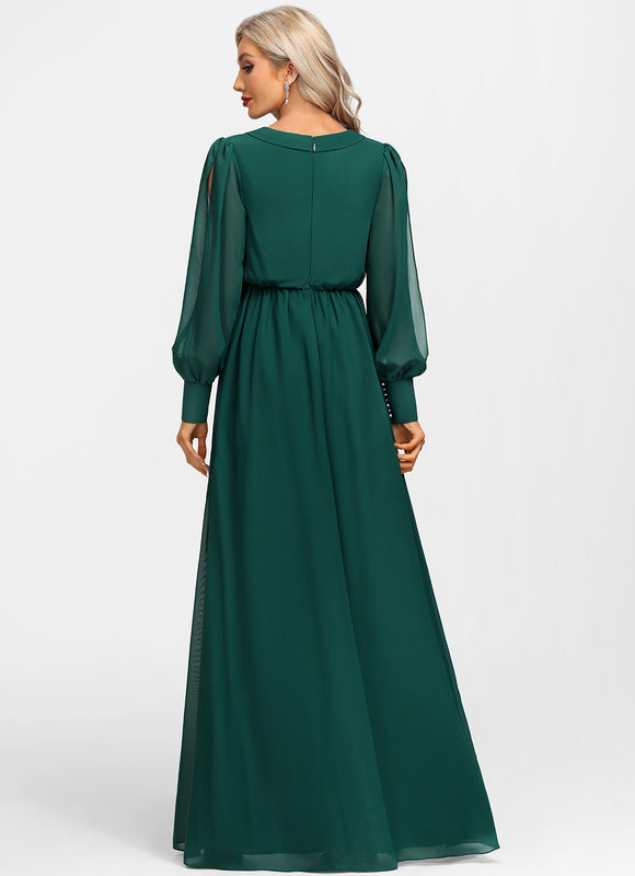 Robe Verte Longue Soiree - gallery 2