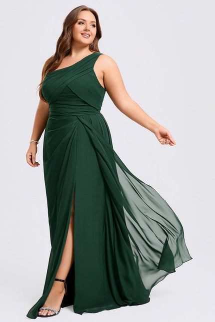 Robe Longue Vert Sapin Élégante - gallery 8