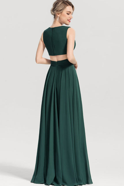 Robe Longue Vert Émeraude Dos Nu - gallery 3