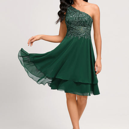 Robe Longue Verte À Volants
