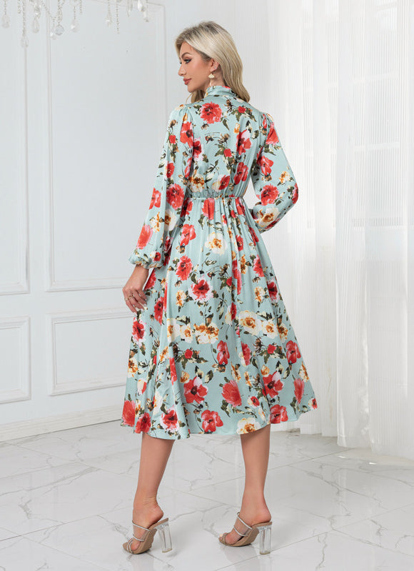 Robe Fleurie Verte Mariage - gallery 1