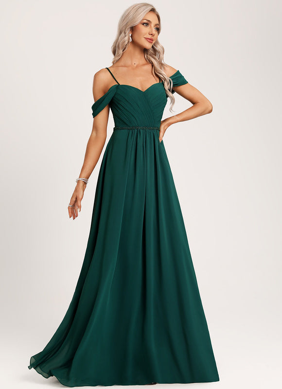 Robe Élégante Décolleté Épaule Ouverte - gallery 5