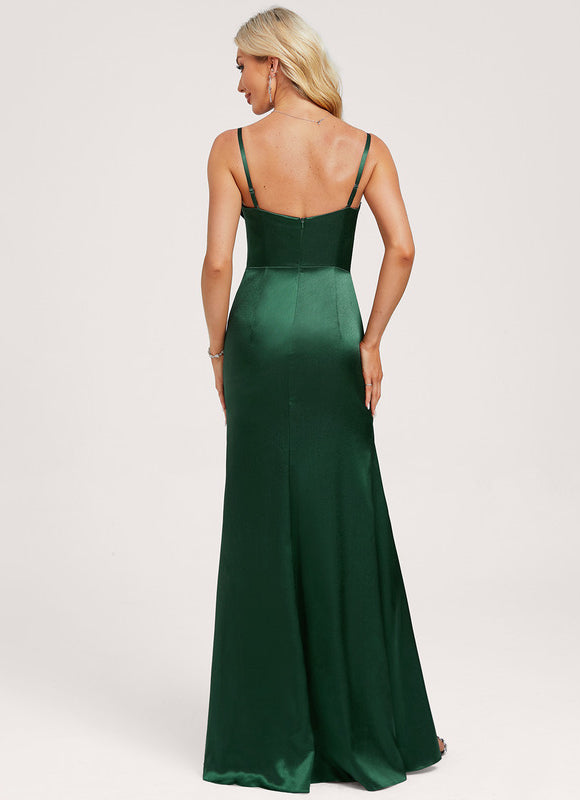 Robe Demoiselle D'Honneur Vert Émeraude - gallery 5