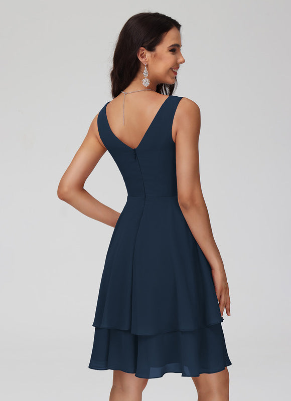 Robe Trapèze Vert Bouteille - gallery 2