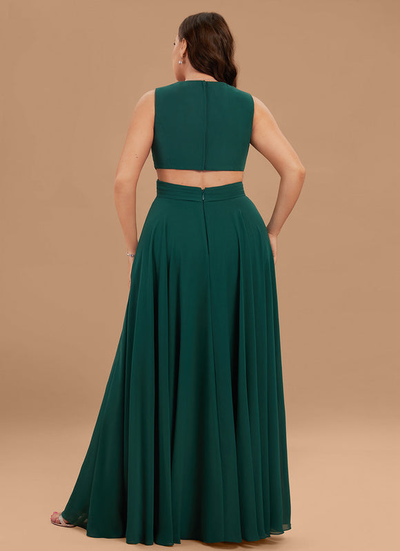 Robe Longue Vert Émeraude Dos Nu - gallery 9