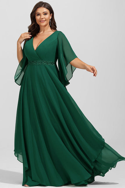 Robe Mere De La Mariee Vert Sauge - gallery 8