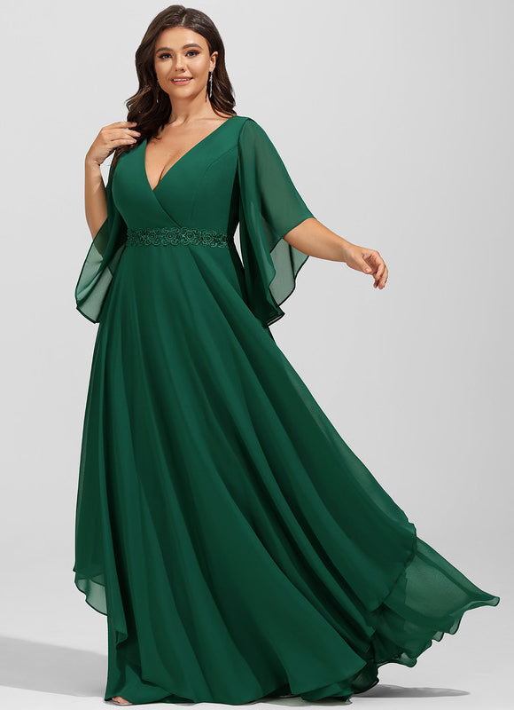 Robe Mere De La Mariee Vert Sauge - gallery 8