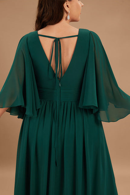 Robe Fluide Vert Émeraude Élégante - gallery 6