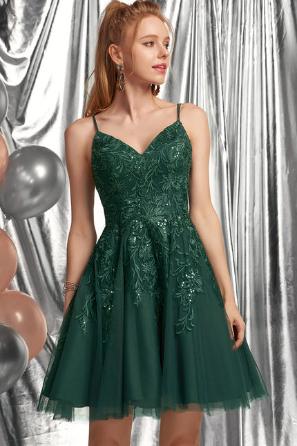 Robe Courte Vert - gallery 4