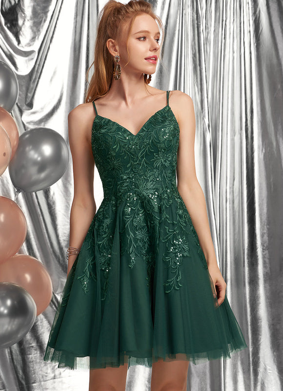 Robe Courte Vert - gallery 4
