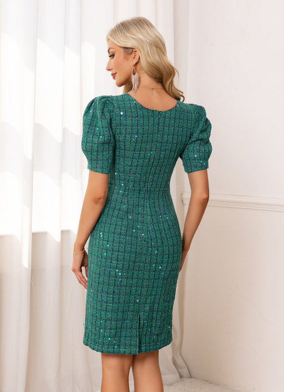 Robe Verte Elegante - gallery 1
