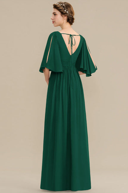 Robe Fluide Vert Émeraude Élégante - gallery 3