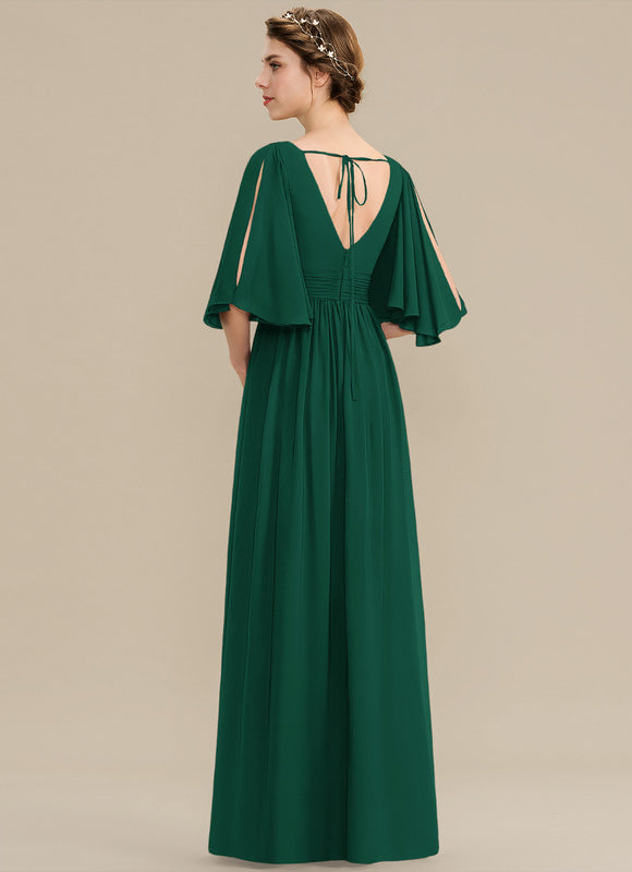 Robe Fluide Vert Émeraude Élégante - gallery 3