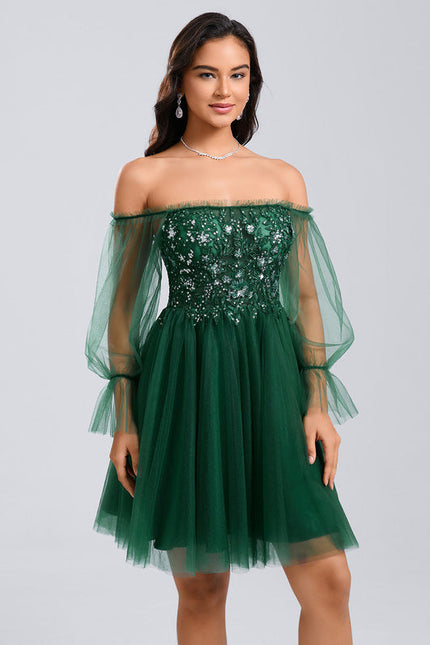 Robe Vert Émeraude Et Or - gallery 5