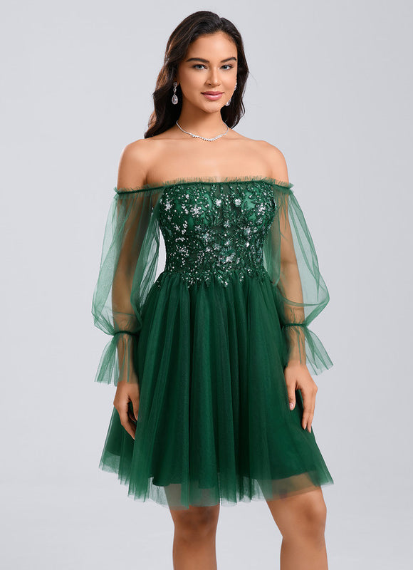 Robe Vert Émeraude Et Or - gallery 5