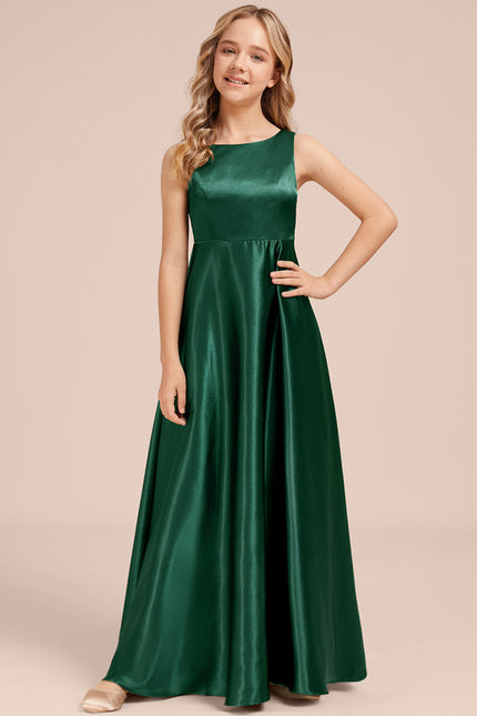 Robe Satin Vert Bouteille