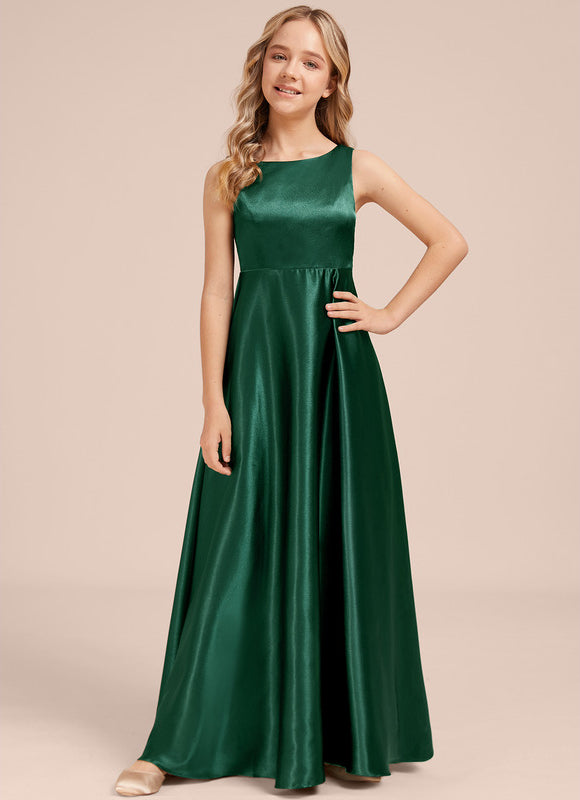 Robe Satin Vert Bouteille