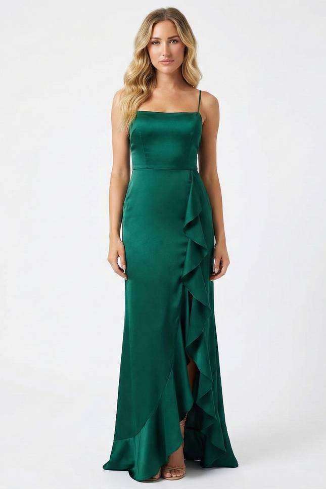 Robe Longue Vert Foncé Mariage