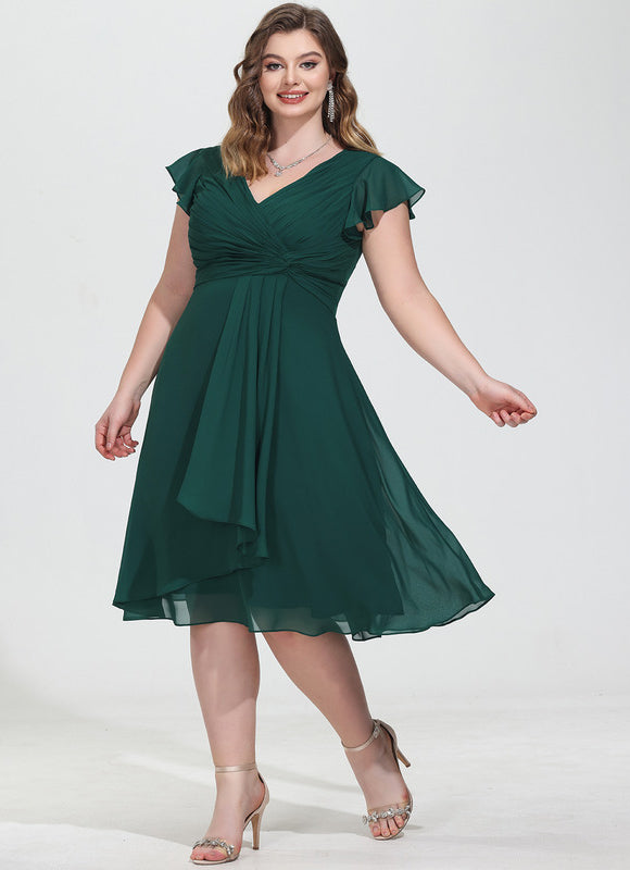 Robe Cocktail Vert Menthe - gallery 5