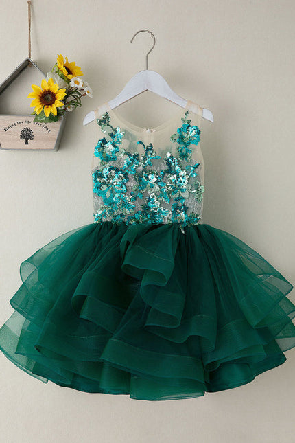 Robe Cérémonie Fille Vert Sauge - gallery 4