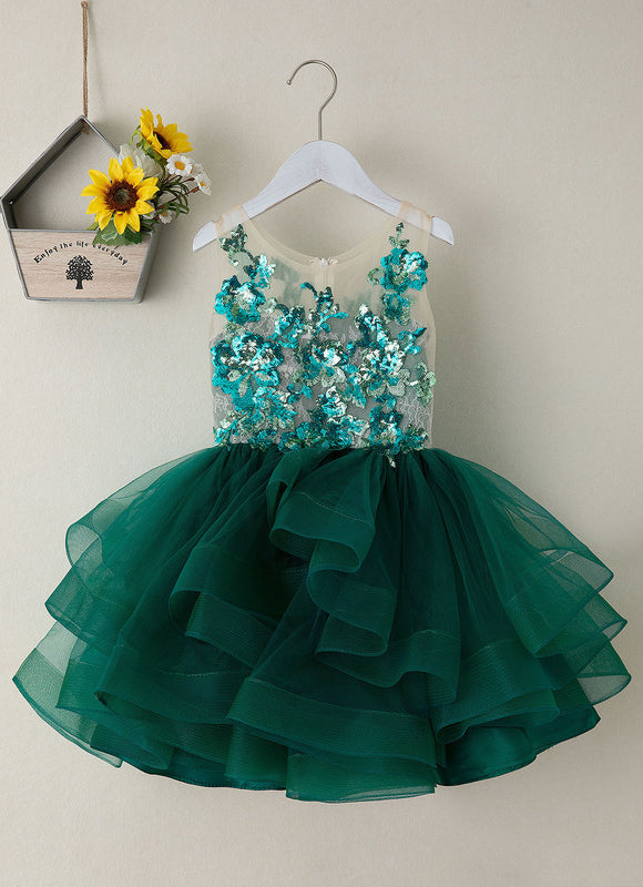 Robe Cérémonie Fille Vert Sauge - gallery 4