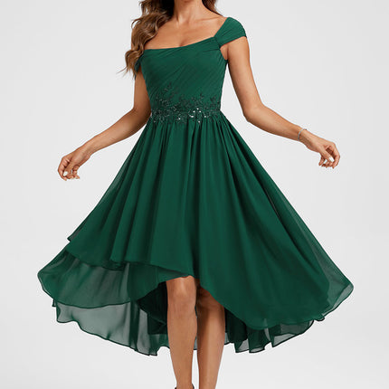 Robe De Cocktail Vert Sauge