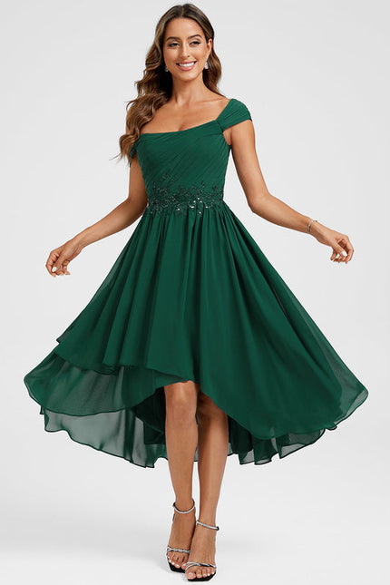 Robe De Cocktail Vert Sauge