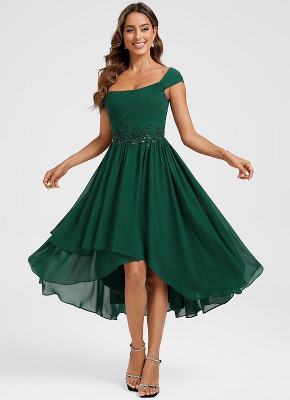 Robe De Cocktail Vert Sauge