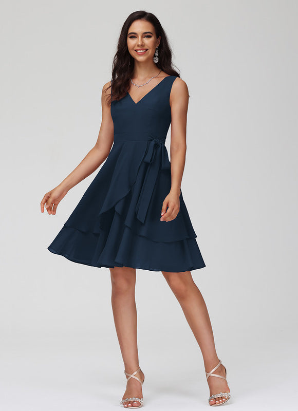 Robe Trapèze Vert Bouteille - gallery 4