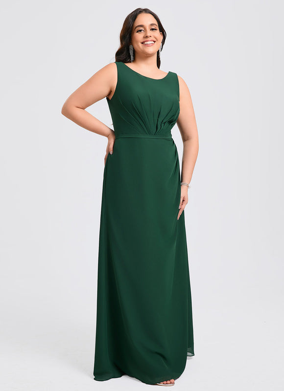 Robe Élégante Vert Foncé Fluide - gallery 9