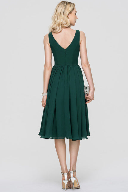 Robe Cocktail Vert Menthe - gallery 1