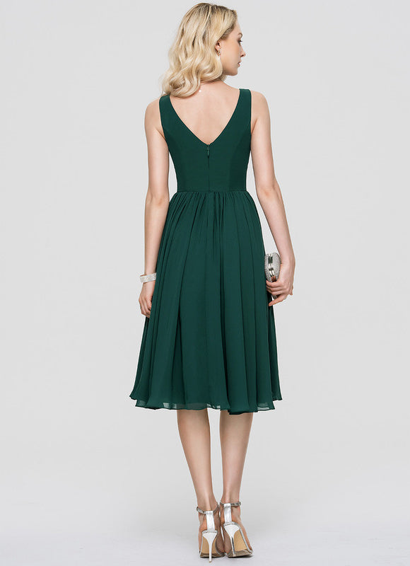 Robe Cocktail Vert Menthe - gallery 1