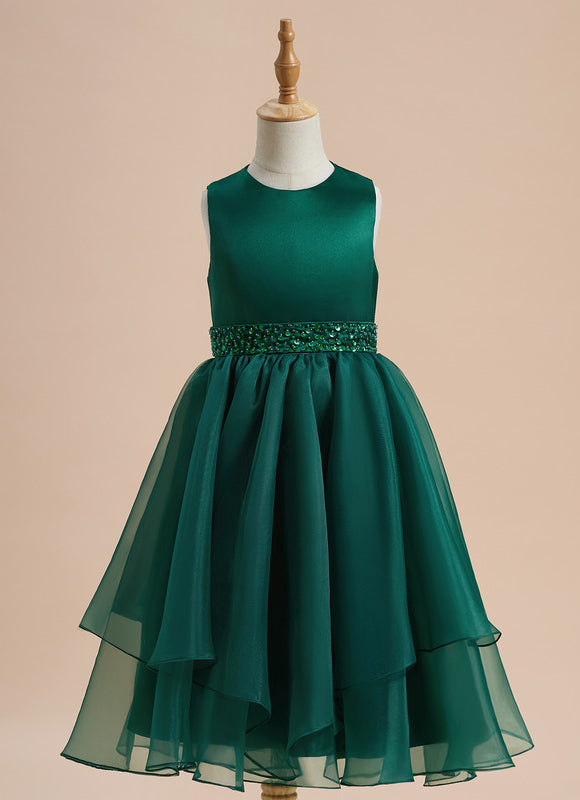 Robe Trapèze Satinée Enfant Chic