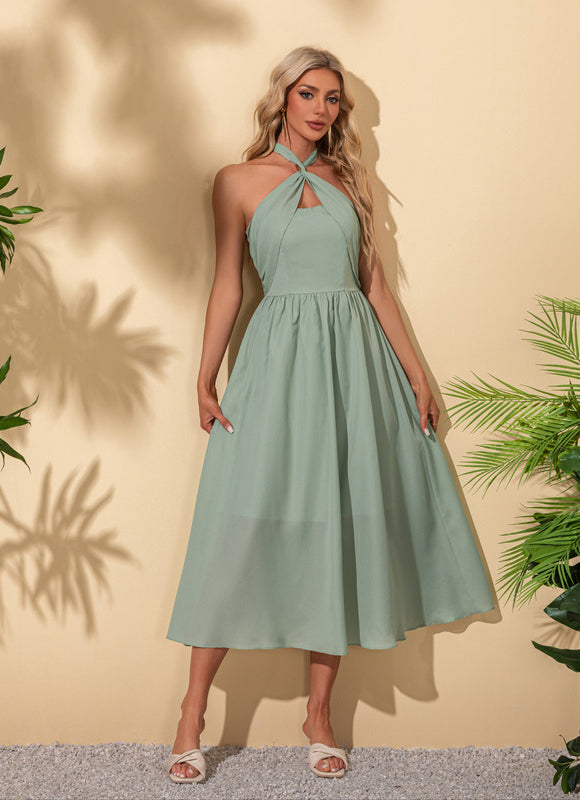 Robe Demoiselle D'Honneur Vert Menthe - gallery 6