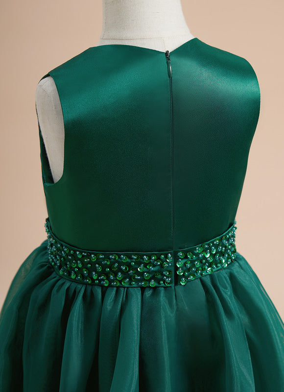 Robe Trapèze Satinée Enfant Chic - gallery 5