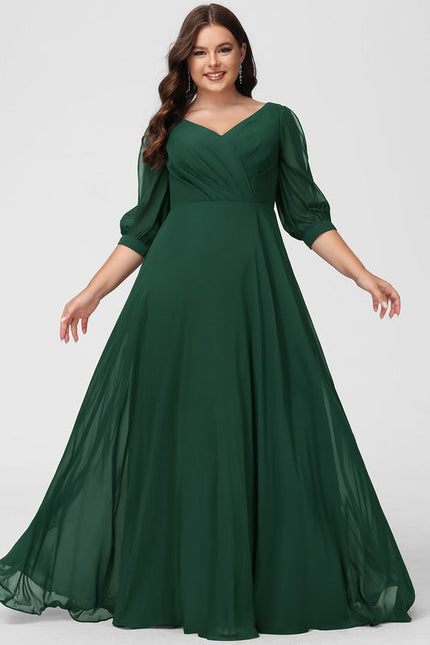 Robe Demoiselle D'Honneur Volants Verts - gallery 8
