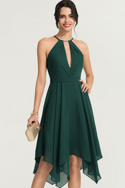 Robe Longue Vert Émeraude Chic - gallery 5