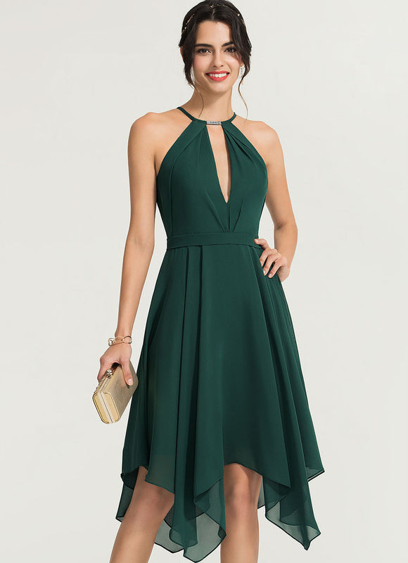 Robe Longue Vert Émeraude Chic - gallery 5