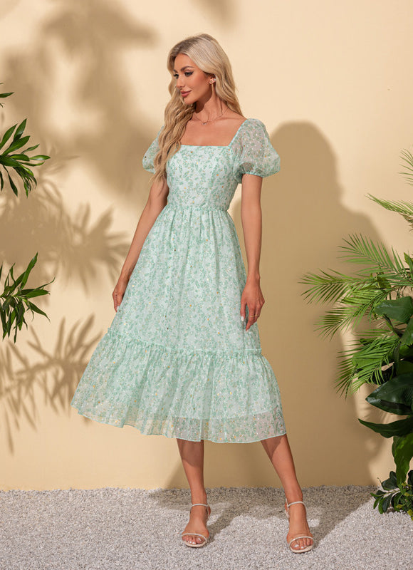 Robe Femme Vert D'Eau - gallery 3