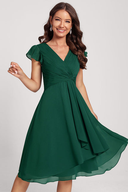 Robe Cocktail Vert Menthe - gallery 4