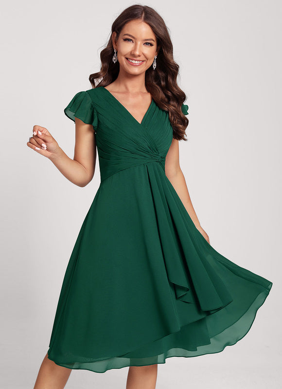 Robe Cocktail Vert Menthe - gallery 4