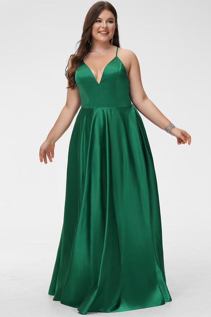 Robe Satinée Élégante À Fente - gallery 6