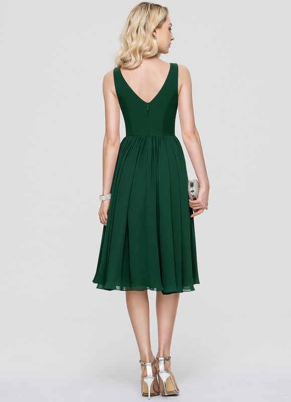 Robe Cocktail Vert Menthe - gallery 6