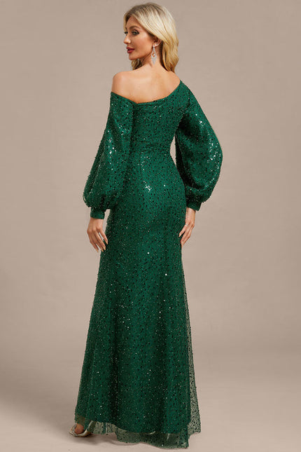 Robe Verte A Paillette - gallery 6