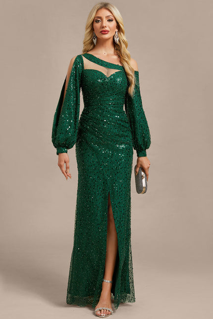 Robe Verte A Paillette - gallery 1